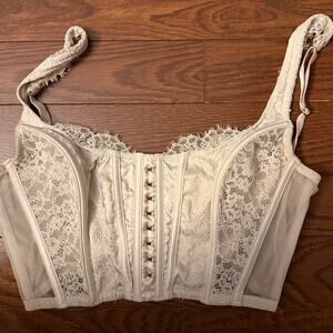 Women’s Corset Victoria’s Secret White Bralette Size S-DD
